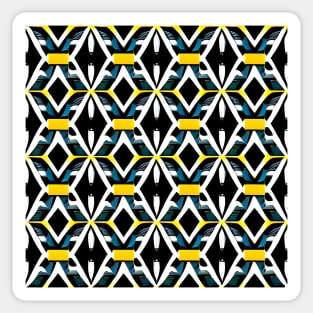 White Diamond Geometric Sticker